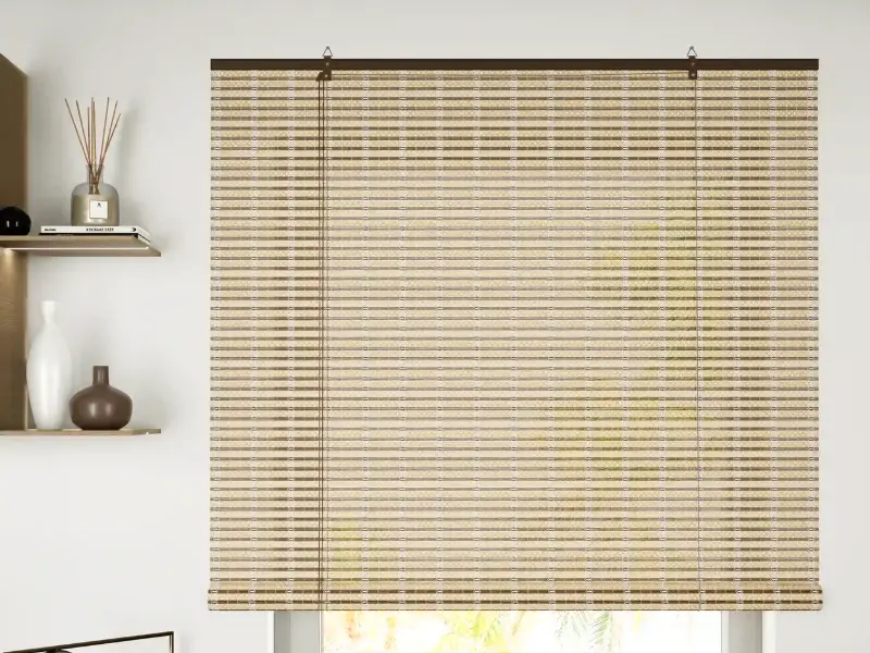 Woven bamboo shades in Qatar